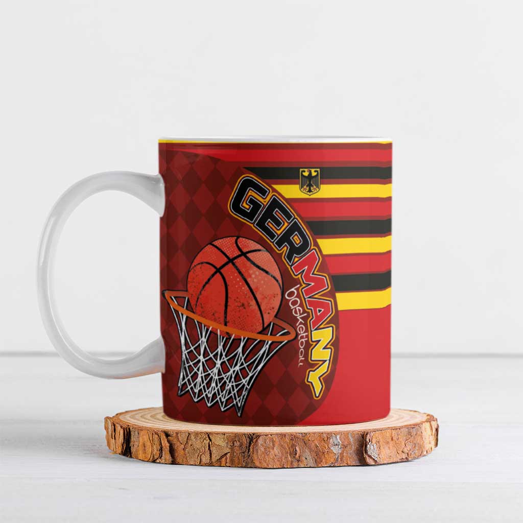 Basketball Fan Jersey Germany Ceramic Mug Die Mannschaft 2025 - Wonder Print Shop
