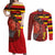 Basketball Fan Jersey Germany Couples Matching Off Shoulder Maxi Dress and Long Sleeve Button Shirt Die Mannschaft 2025 - Wonder Print Shop