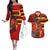 Basketball Fan Jersey Germany Couples Matching Off The Shoulder Long Sleeve Dress and Hawaiian Shirt Die Mannschaft 2025 - Wonder Print Shop