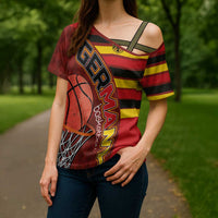 Basketball Fan Jersey Germany Cross Shoulder Shirt Die Mannschaft 2025 - Wonder Print Shop