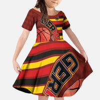Basketball Fan Jersey Germany Family Matching Mermaid Dress and Hawaiian Shirt Die Mannschaft 2025 - Wonder Print Shop