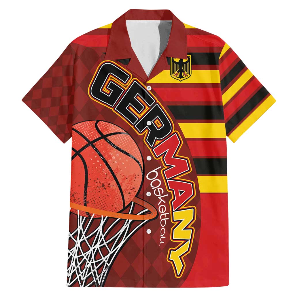 Basketball Fan Jersey Germany Family Matching Mermaid Dress and Hawaiian Shirt Die Mannschaft 2025 - Wonder Print Shop