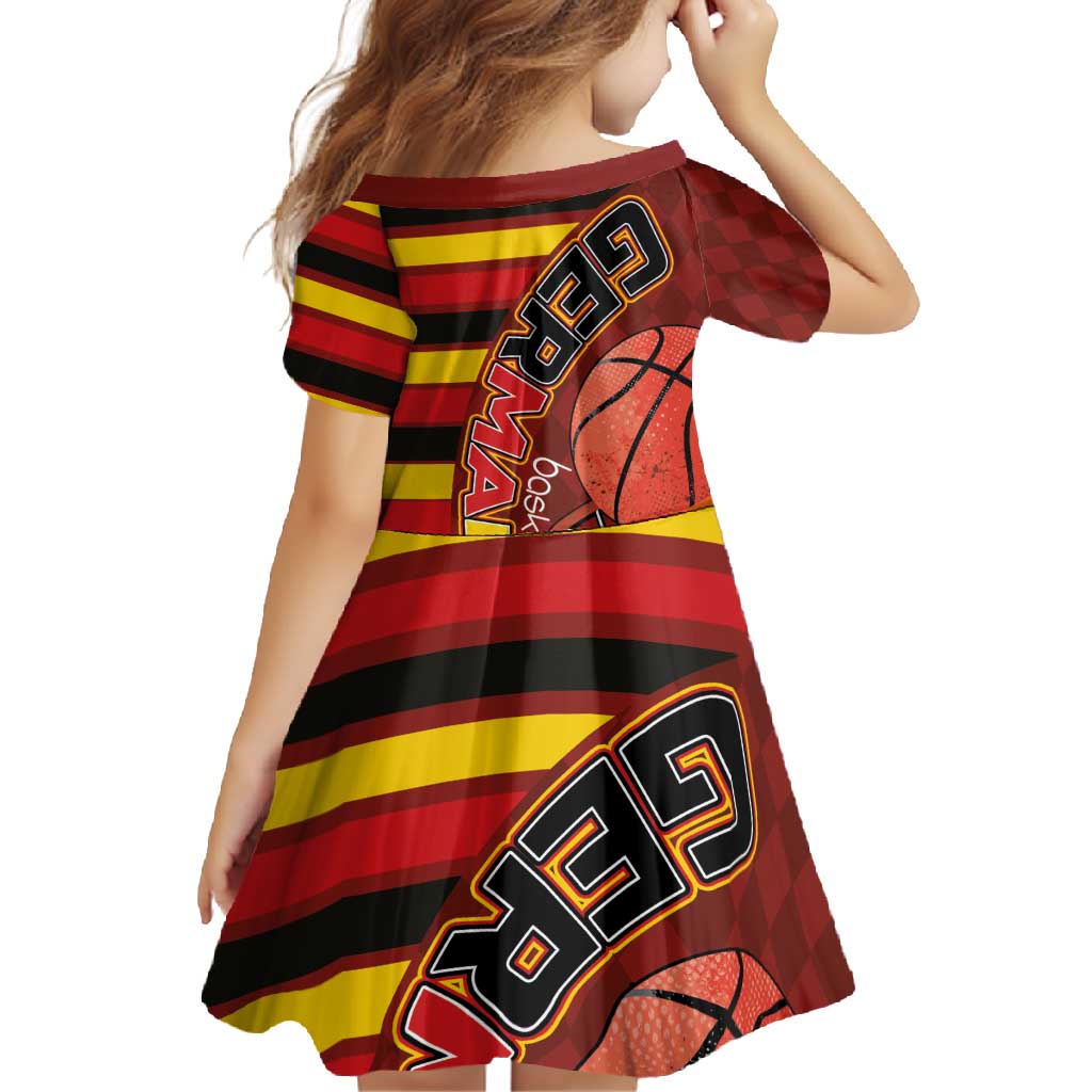 Basketball Fan Jersey Germany Family Matching Summer Maxi Dress and Hawaiian Shirt Die Mannschaft 2025 - Wonder Print Shop