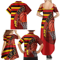 Basketball Fan Jersey Germany Family Matching Summer Maxi Dress and Hawaiian Shirt Die Mannschaft 2025 - Wonder Print Shop