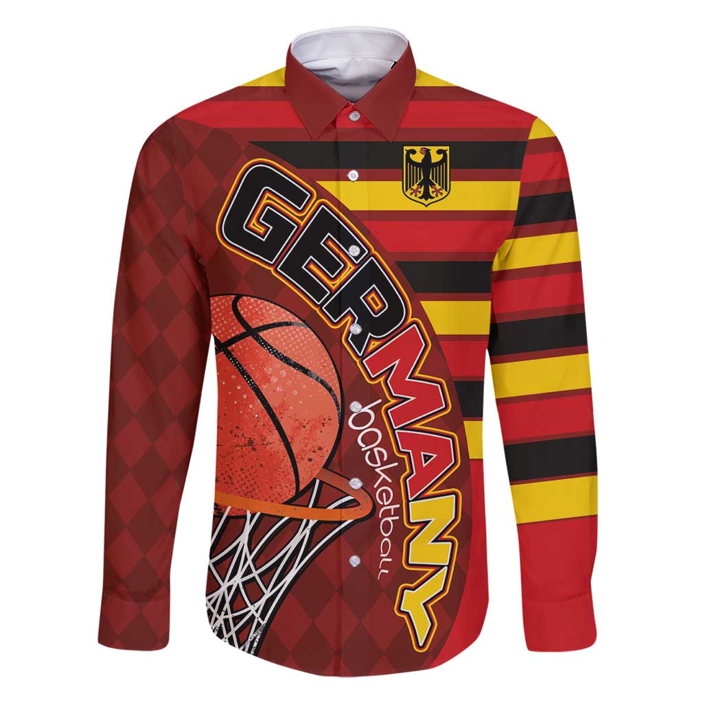 Basketball Fan Jersey Germany Family Matching Summer Maxi Dress and Hawaiian Shirt Die Mannschaft 2025 - Wonder Print Shop