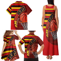 Basketball Fan Jersey Germany Family Matching Tank Maxi Dress and Hawaiian Shirt Die Mannschaft 2025 - Wonder Print Shop