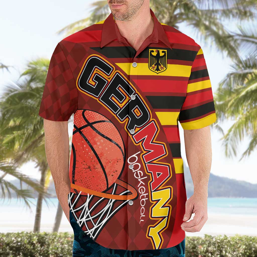 Basketball Fan Jersey Germany Hawaiian Shirt Die Mannschaft 2025 - Wonder Print Shop
