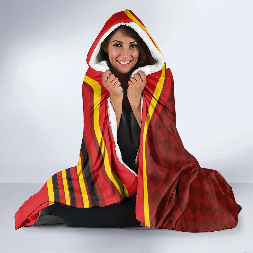Basketball Fan Jersey Germany Hooded Blanket Die Mannschaft 2025 - Wonder Print Shop