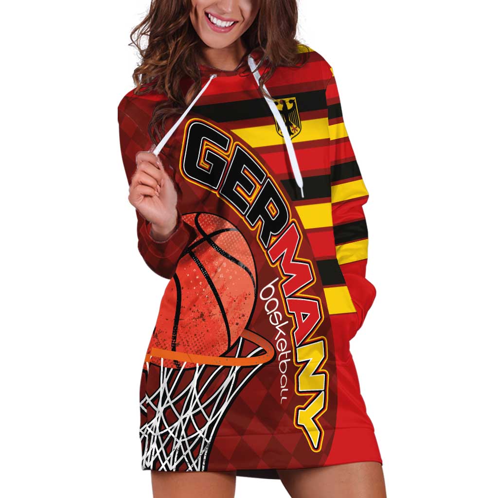 Basketball Fan Jersey Germany Hoodie Dress Die Mannschaft 2025 - Wonder Print Shop