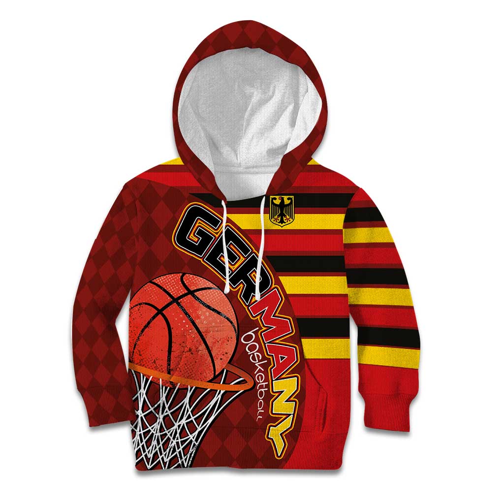 Basketball Fan Jersey Germany Kid Hoodie Die Mannschaft 2025 - Wonder Print Shop