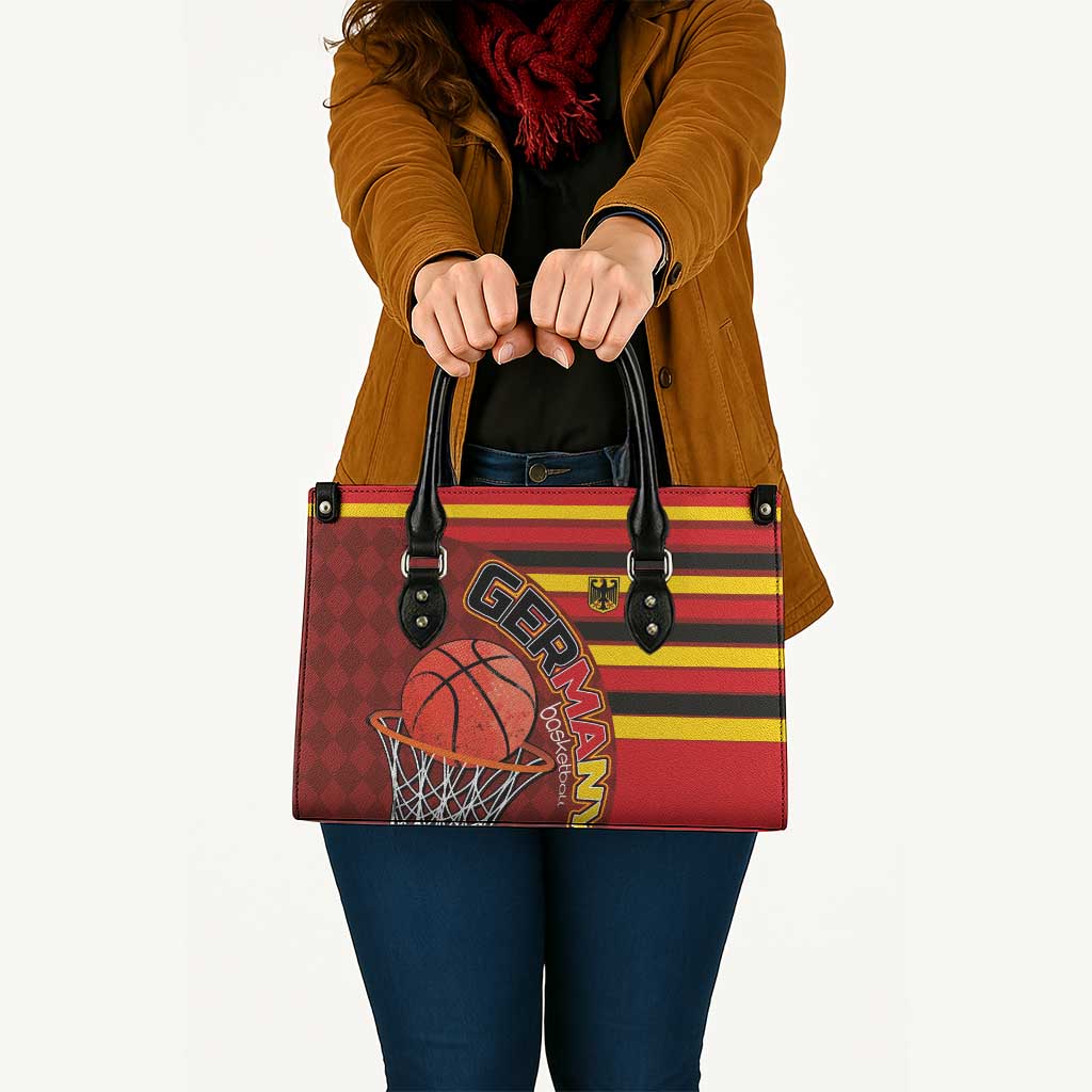 Basketball Fan Jersey Germany Leather Bag Die Mannschaft 2025 - Wonder Print Shop