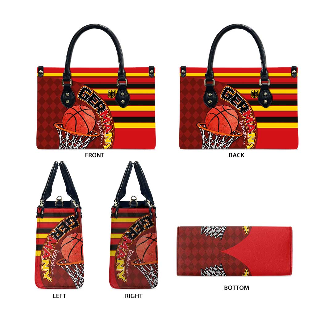 Basketball Fan Jersey Germany Leather Bag Die Mannschaft 2025 - Wonder Print Shop