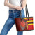 Basketball Fan Jersey Germany Leather Tote Bag Die Mannschaft 2025 - Wonder Print Shop