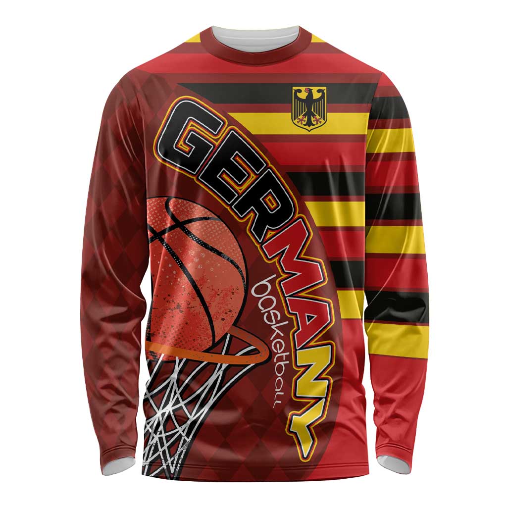 Basketball Fan Jersey Germany Long Sleeve Shirt Die Mannschaft 2025 - Wonder Print Shop