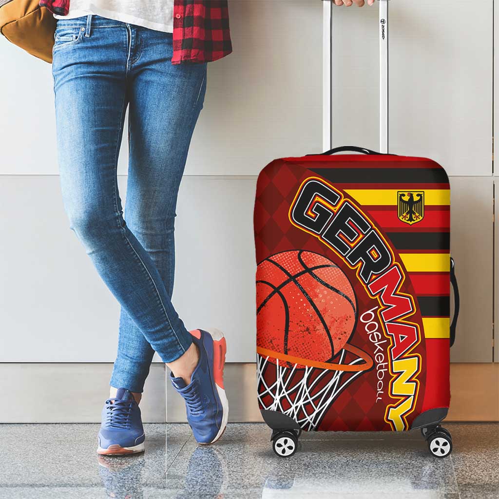 Basketball Fan Jersey Germany Luggage Cover Die Mannschaft 2025 - Wonder Print Shop