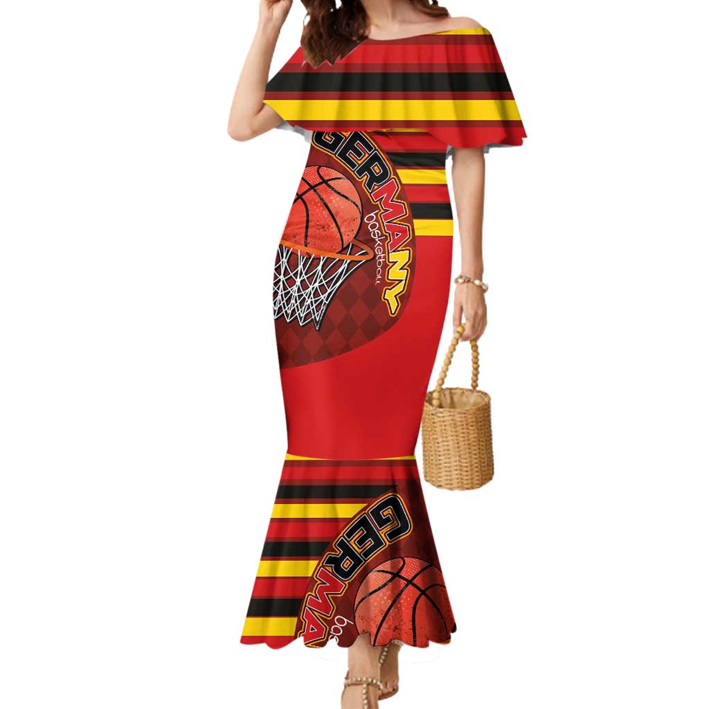 Basketball Fan Jersey Germany Mermaid Dress Die Mannschaft 2025 - Wonder Print Shop
