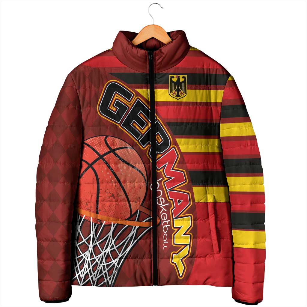 Basketball Fan Jersey Germany Padded Jacket Die Mannschaft 2025 - Wonder Print Shop