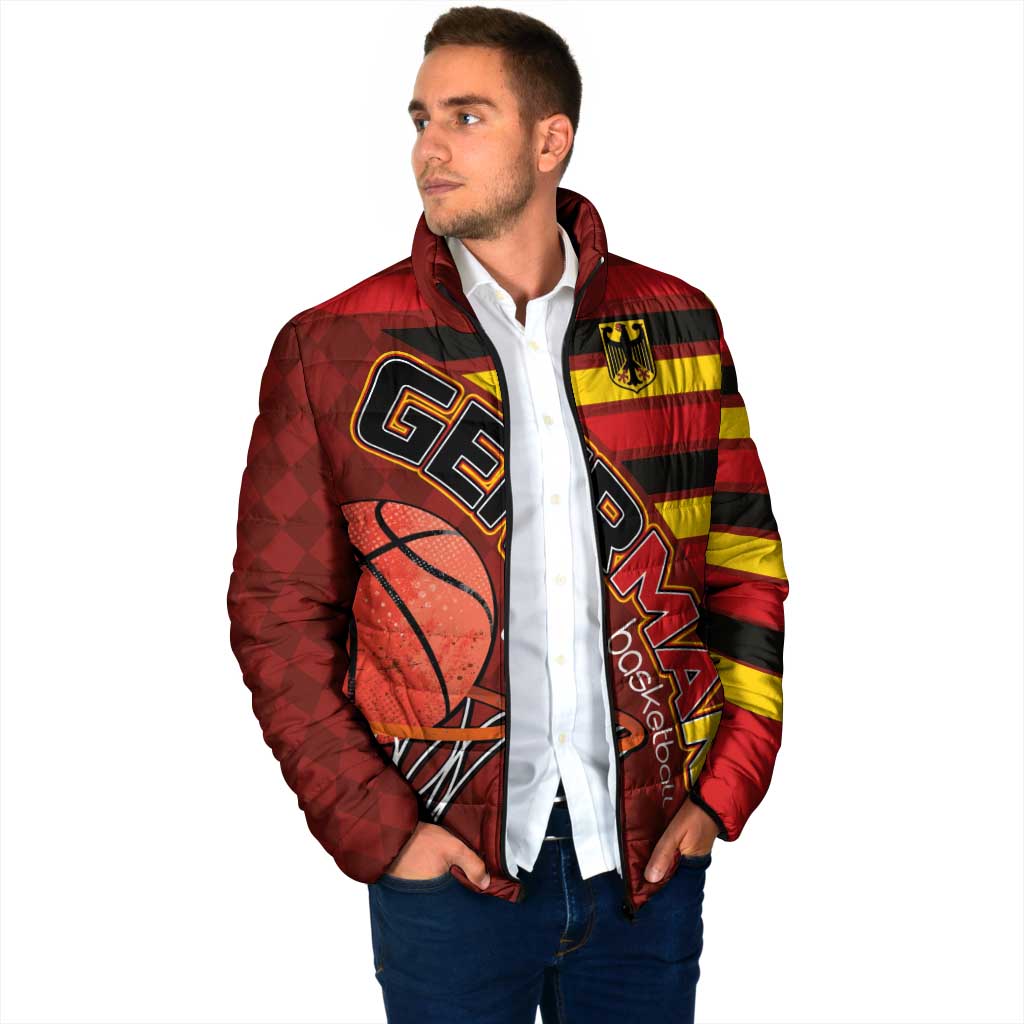 Basketball Fan Jersey Germany Padded Jacket Die Mannschaft 2025 - Wonder Print Shop