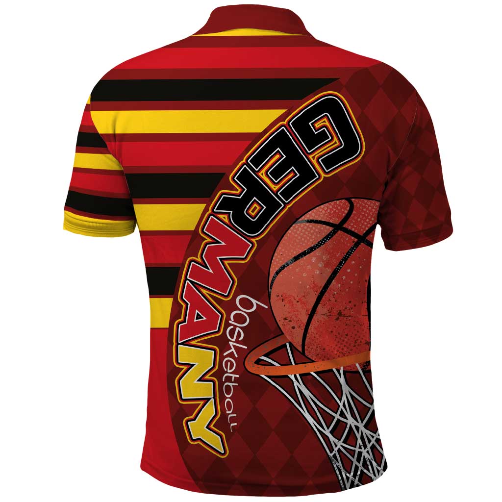 Basketball Fan Jersey Germany Polo Shirt Die Mannschaft 2025 - Wonder Print Shop