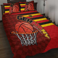 Basketball Fan Jersey Germany Quilt Bed Set Die Mannschaft 2025 - Wonder Print Shop