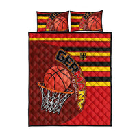 Basketball Fan Jersey Germany Quilt Bed Set Die Mannschaft 2025 - Wonder Print Shop