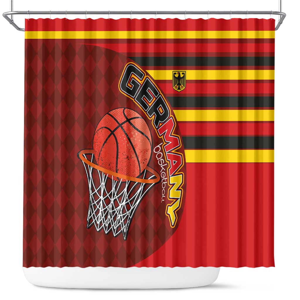 Basketball Fan Jersey Germany Shower Curtain Die Mannschaft 2025 - Wonder Print Shop