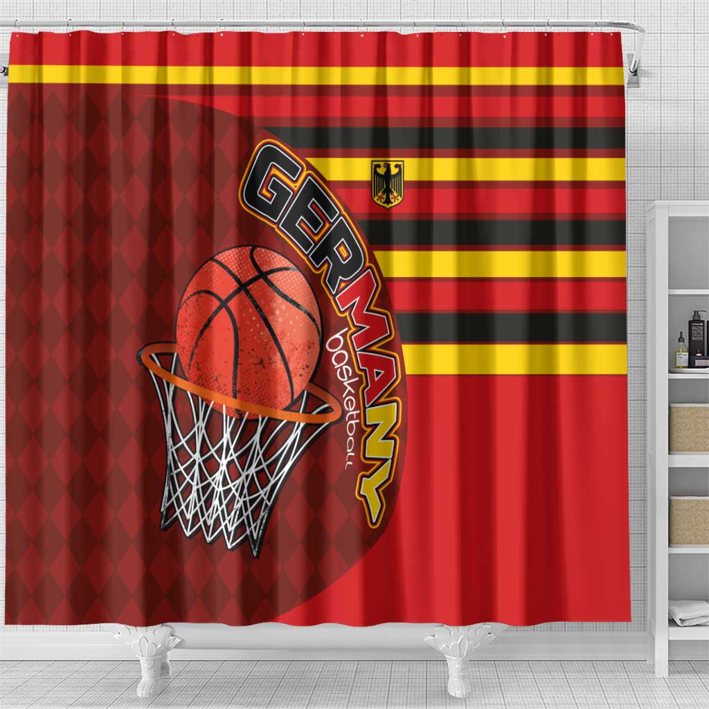 Basketball Fan Jersey Germany Shower Curtain Die Mannschaft 2025 - Wonder Print Shop