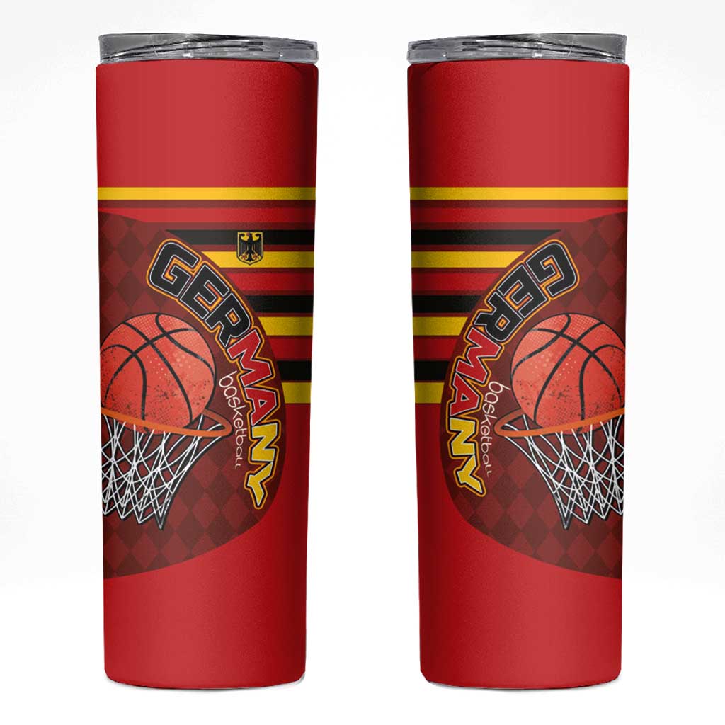 Basketball Fan Jersey Germany Skinny Tumbler Die Mannschaft 2025 - Wonder Print Shop