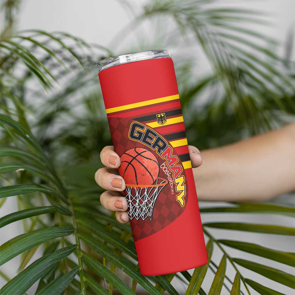 Basketball Fan Jersey Germany Skinny Tumbler Die Mannschaft 2025 - Wonder Print Shop