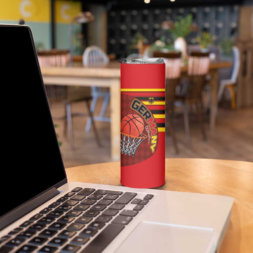 Basketball Fan Jersey Germany Skinny Tumbler Die Mannschaft 2025 - Wonder Print Shop