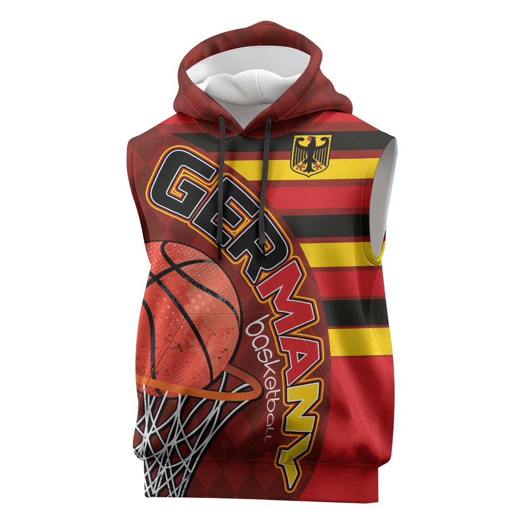 Basketball Fan Jersey Germany Sleeveless Hoodie Die Mannschaft 2025 - Wonder Print Shop