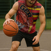Basketball Fan Jersey Germany Sleeveless Hoodie Die Mannschaft 2025 - Wonder Print Shop