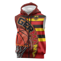 Basketball Fan Jersey Germany Sleeveless Zip Hoodie Die Mannschaft 2025 - Wonder Print Shop