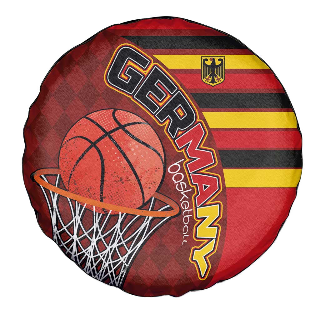 Basketball Fan Jersey Germany Spare Tire Cover Die Mannschaft 2025 - Wonder Print Shop