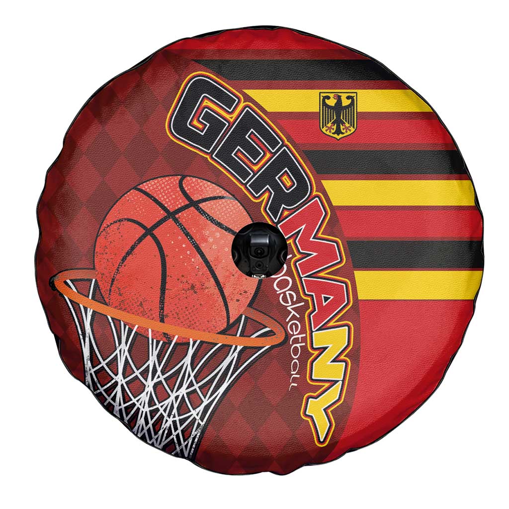 Basketball Fan Jersey Germany Spare Tire Cover Die Mannschaft 2025 - Wonder Print Shop