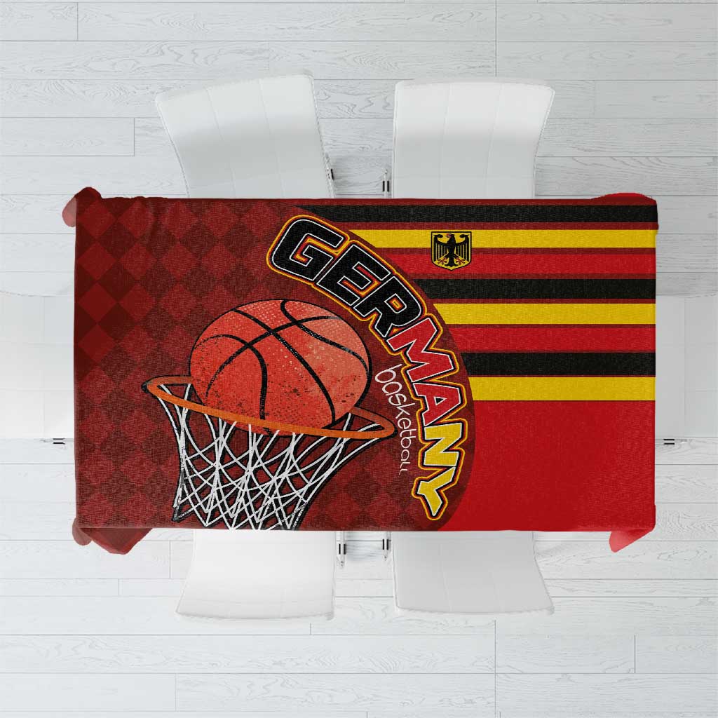Basketball Fan Jersey Germany Tablecloth Die Mannschaft 2025 - Wonder Print Shop