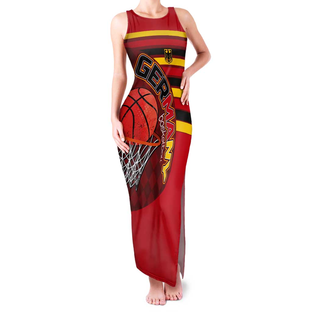 Basketball Fan Jersey Germany Tank Maxi Dress Die Mannschaft 2025 - Wonder Print Shop