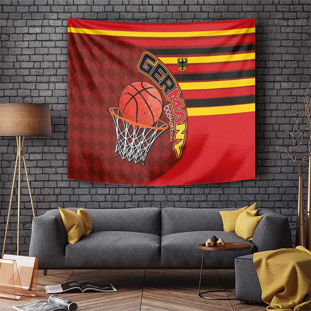 Basketball Fan Jersey Germany Tapestry Die Mannschaft 2025 - Wonder Print Shop
