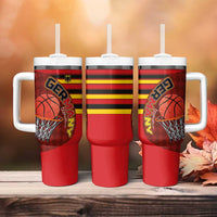 Basketball Fan Jersey Germany Tumbler With Handle Die Mannschaft 2025 - Wonder Print Shop