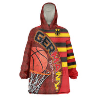 Basketball Fan Jersey Germany Wearable Blanket Hoodie Die Mannschaft 2025 - Wonder Print Shop