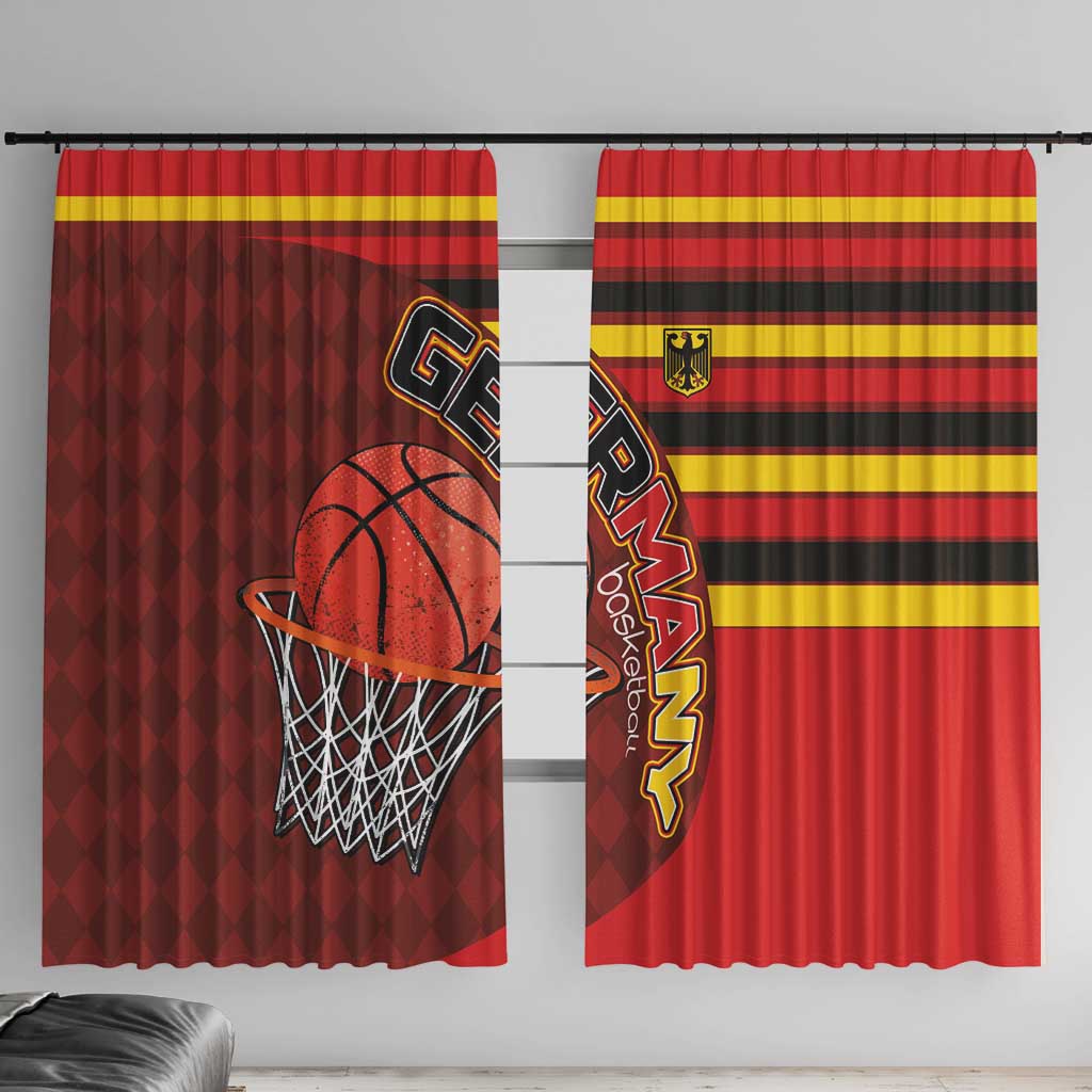 Basketball Fan Jersey Germany Window Curtain Die Mannschaft 2025 - Wonder Print Shop