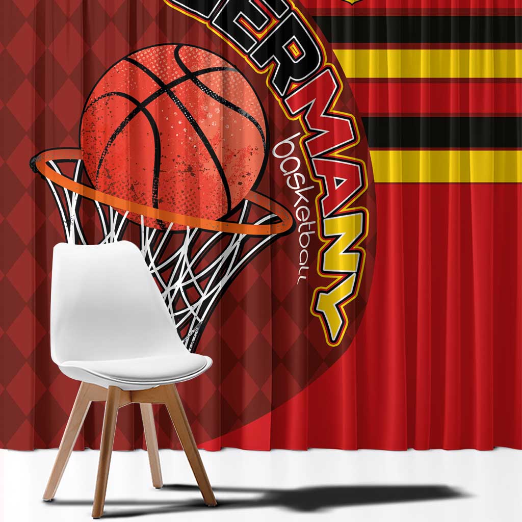 Basketball Fan Jersey Germany Window Curtain Die Mannschaft 2025 - Wonder Print Shop