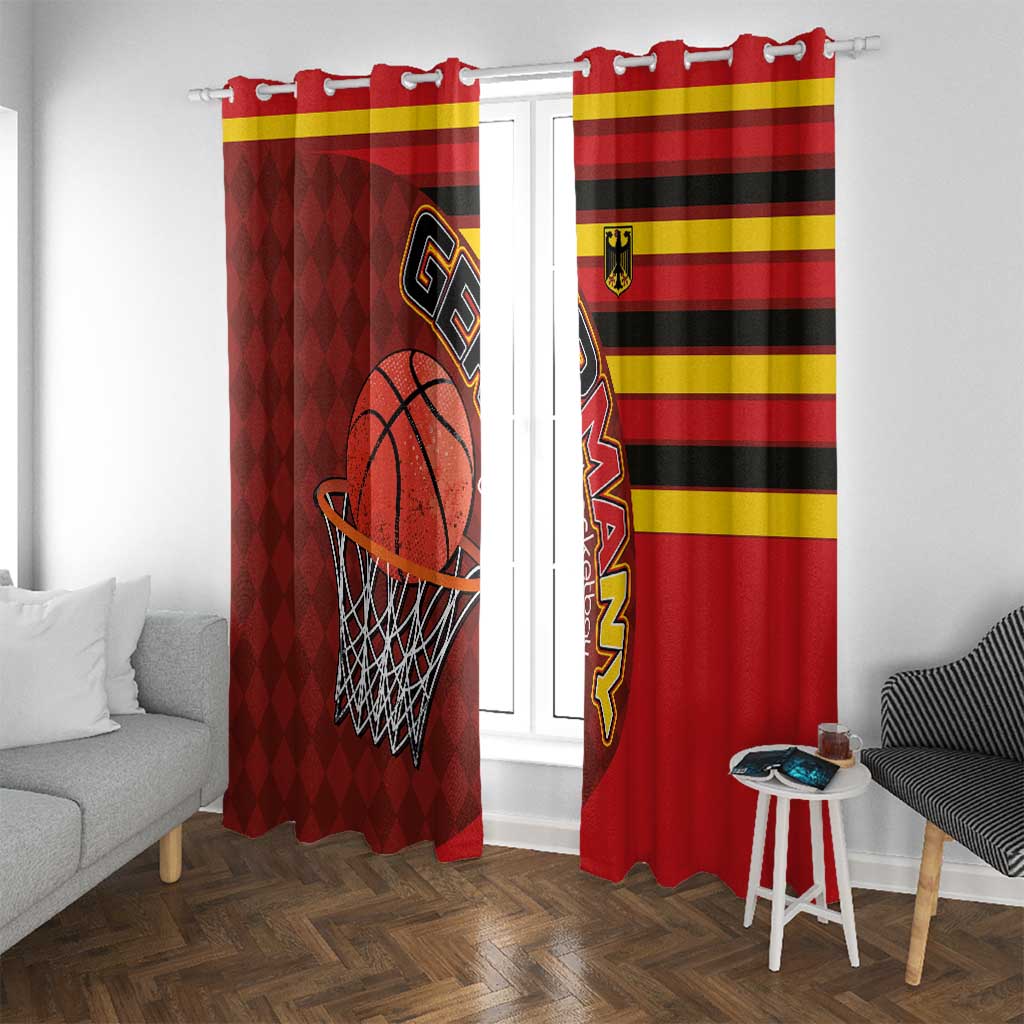 Basketball Fan Jersey Germany Window Curtain Die Mannschaft 2025 - Wonder Print Shop