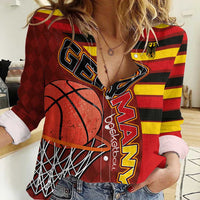 Basketball Fan Jersey Germany Women Casual Shirt Die Mannschaft 2025 - Wonder Print Shop
