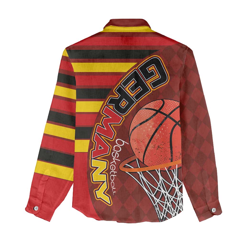 Basketball Fan Jersey Germany Women Casual Shirt Die Mannschaft 2025 - Wonder Print Shop