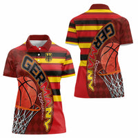 Basketball Fan Jersey Germany Women Polo Shirt Die Mannschaft 2025 - Wonder Print Shop