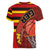 Basketball Fan Jersey Germany Women V-Neck T-Shirt Die Mannschaft 2025 - Wonder Print Shop