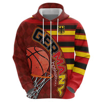 Basketball Fan Jersey Germany Zip Hoodie Die Mannschaft 2025 - Wonder Print Shop