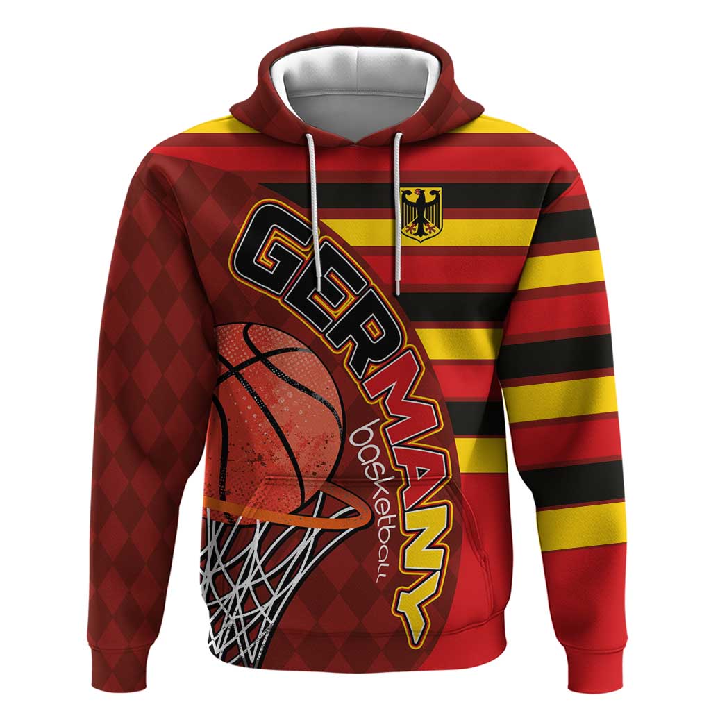 Basketball Fan Jersey Germany Zip Hoodie Die Mannschaft 2025 - Wonder Print Shop