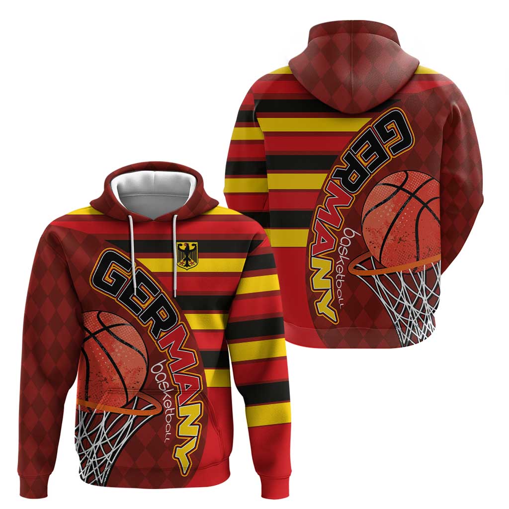 Basketball Fan Jersey Germany Zip Hoodie Die Mannschaft 2025 - Wonder Print Shop